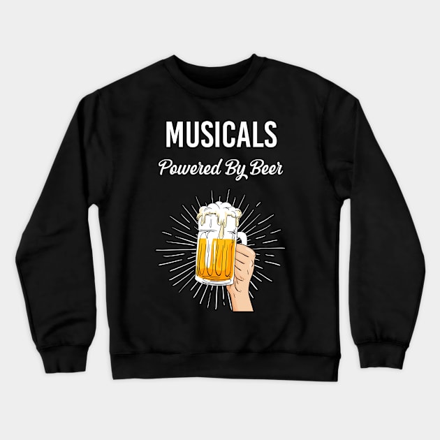 Beer Musicals Crewneck Sweatshirt by Happy Life